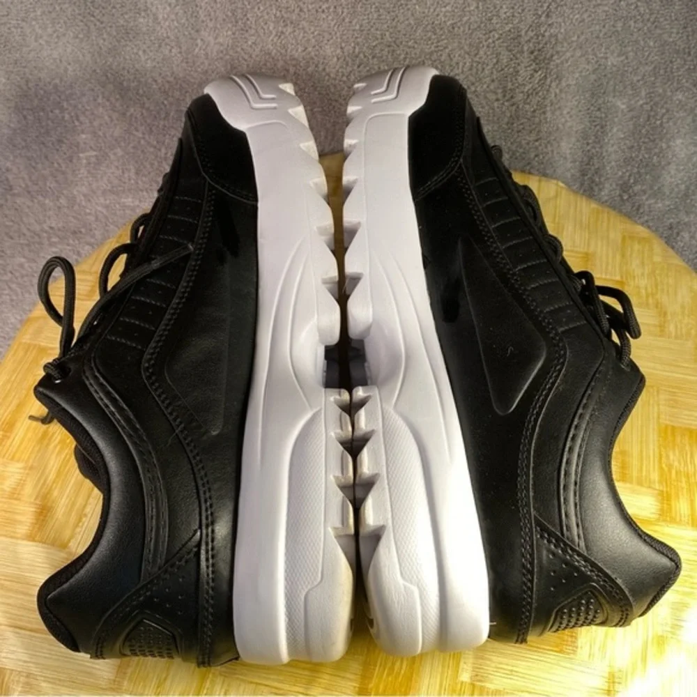 Avia Platform Shoes Women’s Size 10 Lace‎ Up No Insoles Color  Black-White